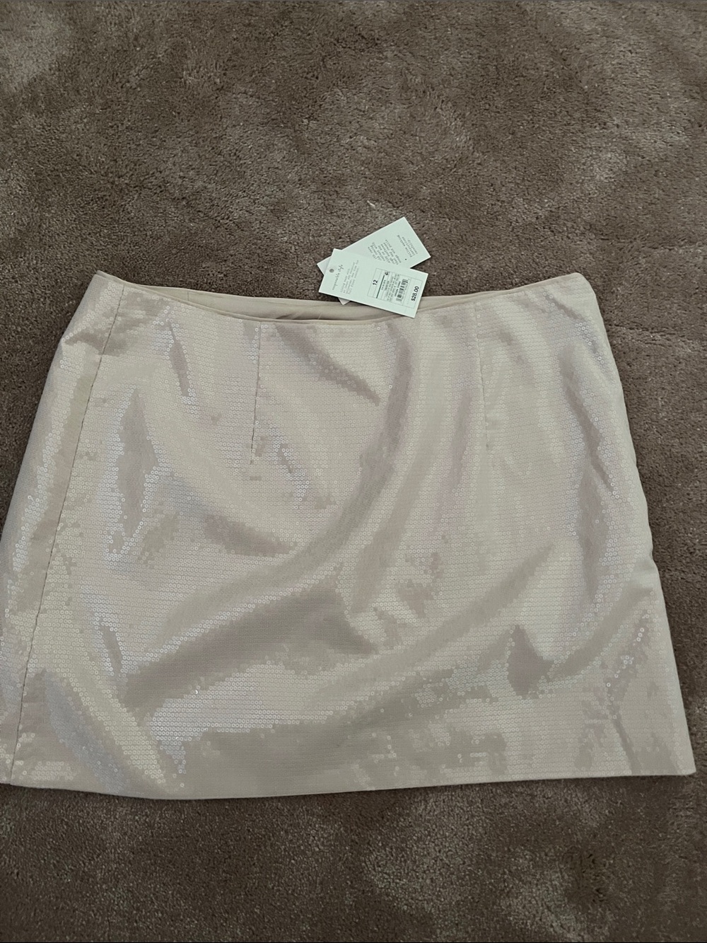 a new day cream Sequin Mini Skirt from Target. Paid $28 USD. New with tags!